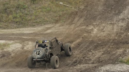 Ultra 4 offroad buggy going the hill