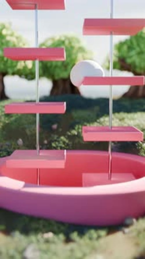 Gumball Falling 3D Satisfying Animation