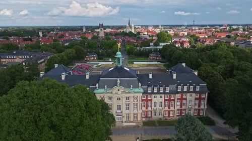 Aerial view of University of Münster , Germany