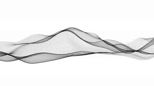 Abstract Wavy Lines Animated Digital Waveform Background