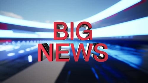 Dynamic 3D News Intro Title Animation