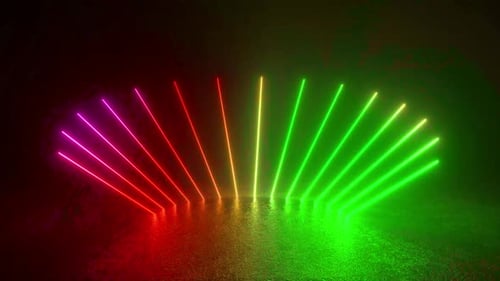Des bâtonnets lumineux illuminent l'obscurité