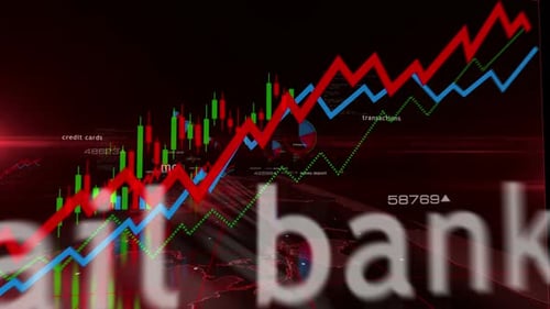 Retail banking money business charts and graphs 3d diagram