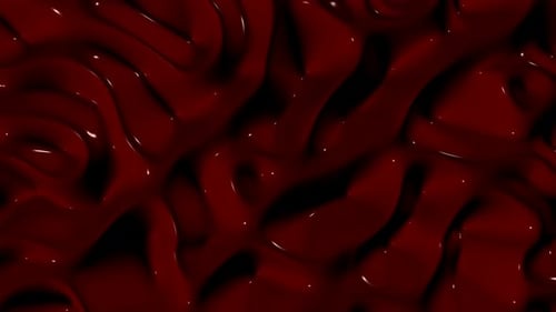 Luxury Background with Dark Cherry Plasma Waves, Reflection, Exclusive, Unique Design, 3D Render