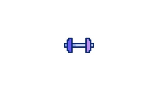 Dumbbells Animated Icon