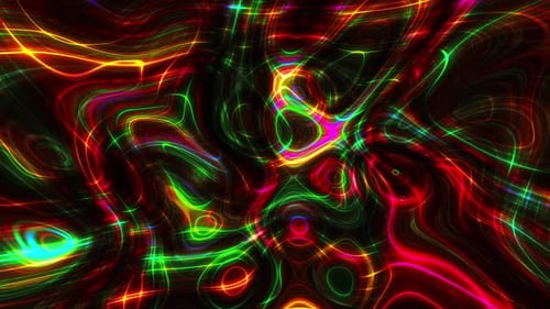 Colorful Abstract Liquid Wave Background Loop V5