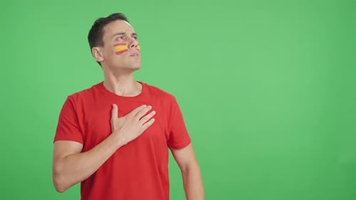 Young Man in Red T-Shirt