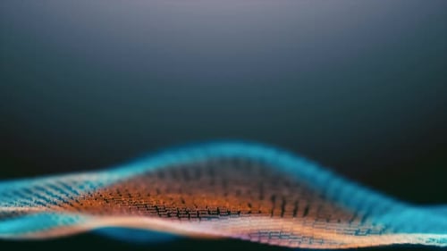 Colorful Word Wave Particles Loop