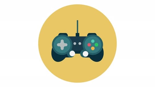 Minimalist Game Controller Button Pressing Animation