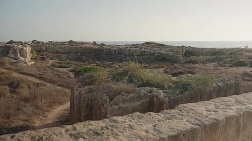 Ancient Greek Ruins on a Sunny Summer Day