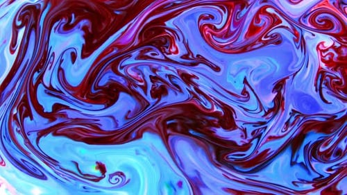 Des mouvements d'encre colorés abstraits se répandent sur l'eau Texture 663