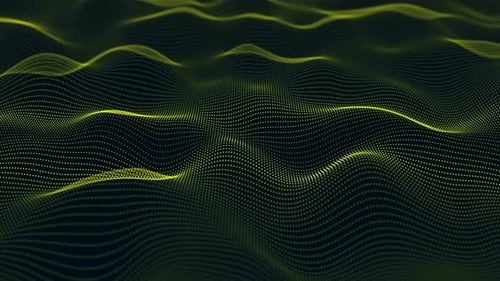 Abstract Digital Data Wave Flowing Background Loop