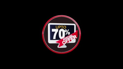 Special Offer 3 D Icon Loop Animation