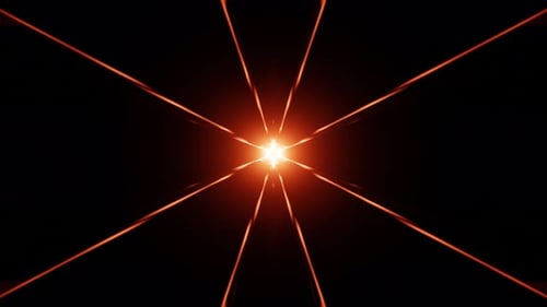 vj loop laser lights in dark tunnel