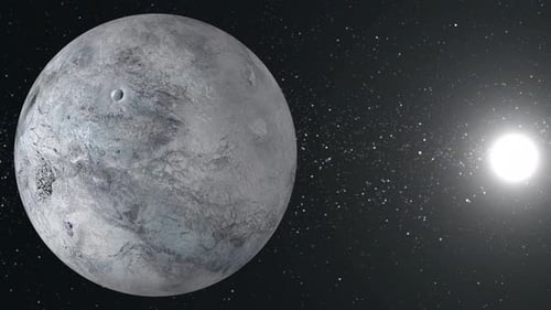 Planet Transiting a Bright Star Space Animation