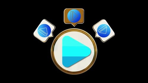 Right Arrow Circle Icon Loop Animation