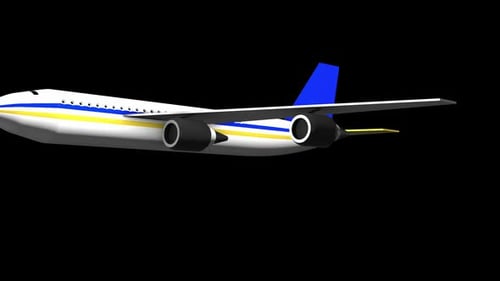Modern Animated Airplane Fly By Transition