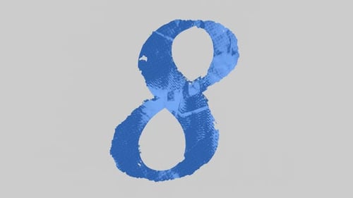 Tipografía pintada número 8