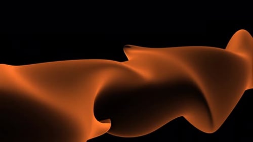 Glowing Abstract Fluid Orange Wave Seamless Background
