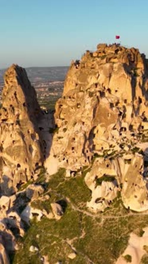 Vue aérienne de la Cappadoce, 4 K, fond impressionnant