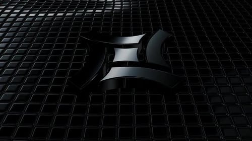 Dark Geometric Shiny Logo Reveal Intro Animation