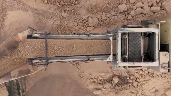 Rocks Slowly Moving from the Splinter s Belt, Industrial Stock Footage ...