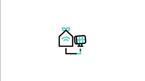 Solar House Animated Icon