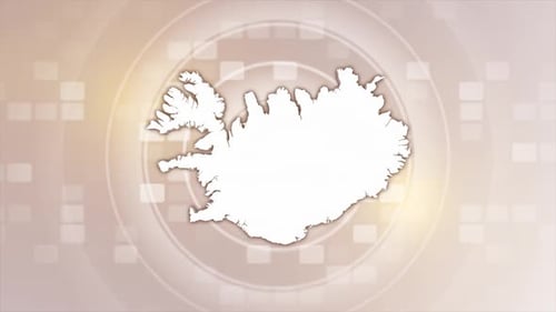 Modern Map Outline Reveal with Geometric Background