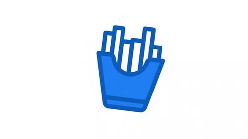 French Fries animation icon