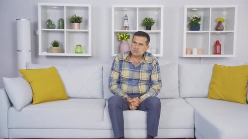 The disappointed old man gets angry.