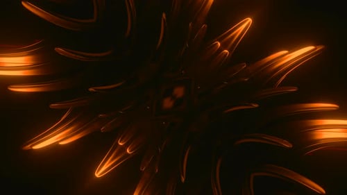 Animation mit leuchtendem hypnotischem Design