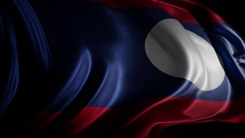 Flag of Laos | UHD | 60fps