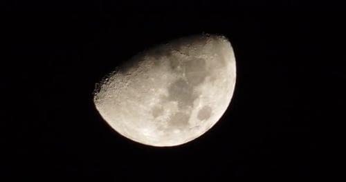 Detailed Close Up View of the Moon