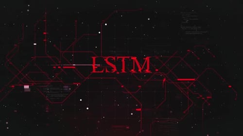 Texto Lstm sobre fundo futurista do ciberespaço