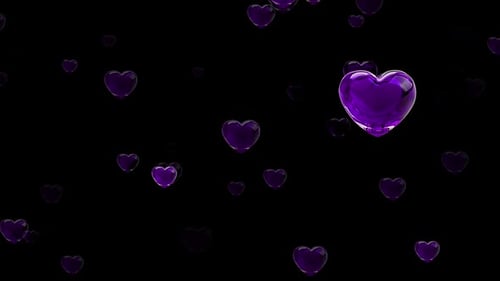 Love Animation Alpha Loop Background