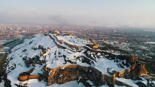 Van Castle auf Rocky Hill, Türkei