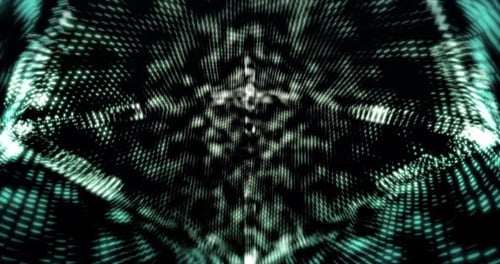 Abstract Digital Grid Wave Motion Background