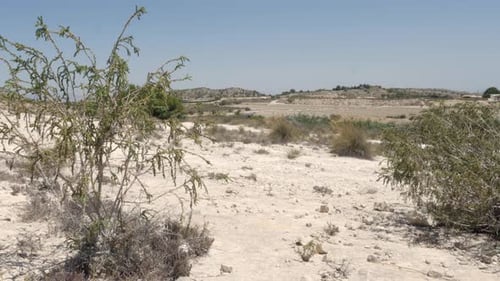 A dry desert landscape in Spain