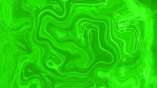 Abstract Green Liquid Flowing Background Seamless Loop