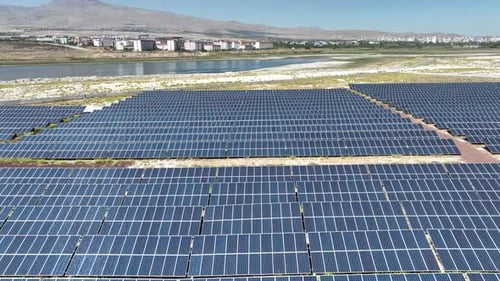Solar Panels And Renewable Energy In City