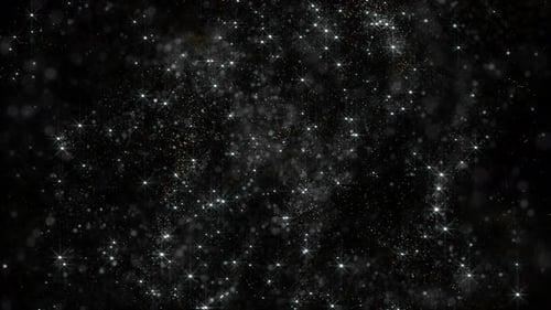 Glitter dust particles