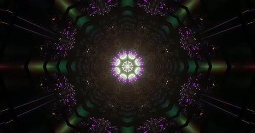 Electric Energy Dance: Flickers of Neon Light