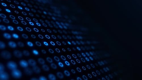 Futuristic Blue Digital Dots Animated Background