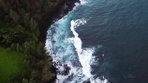 Cliffs On The Ocean In Kauai