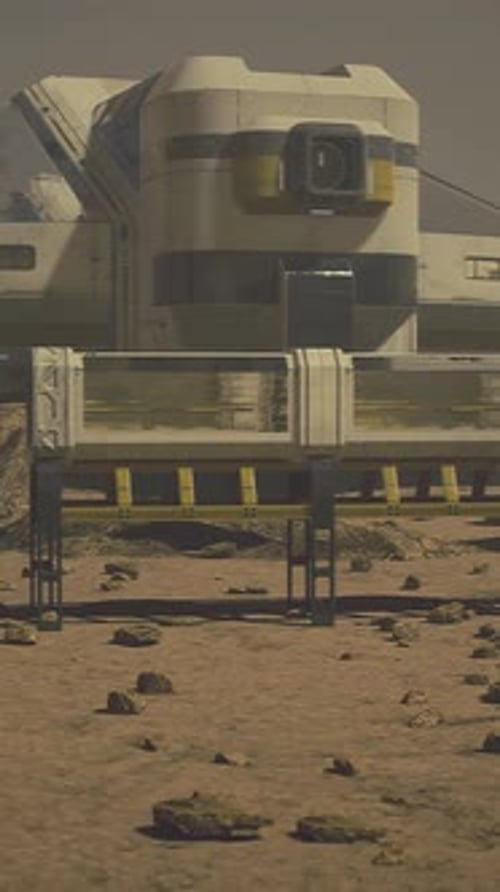Scientific Research Settlement on the Planet Mars
