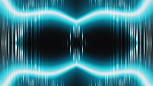 Blue Blinking Curves and Lines Vj Loop Animation Background