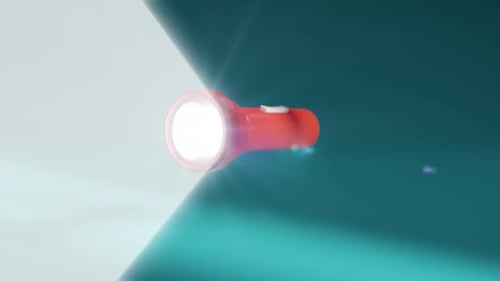 Modern Flashlight Light Beam Transition Reveal