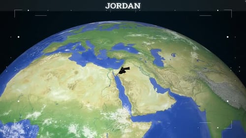 Digital Earth Globe Pinpointing Location Highlight