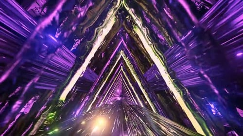 Fond de mouvement triangulaire Tunnel Glow 2