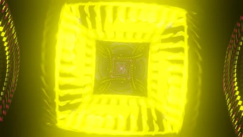 Trippy and Pulsating VJ Background with a Scifi and Psychedelic Touch in a Colorful Seamless Loop